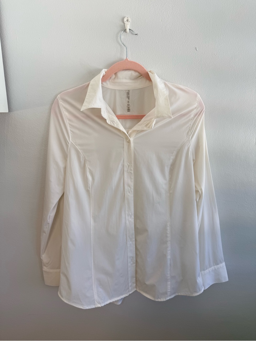 Calvin Klein Classic Women's White Button-Down Shirt